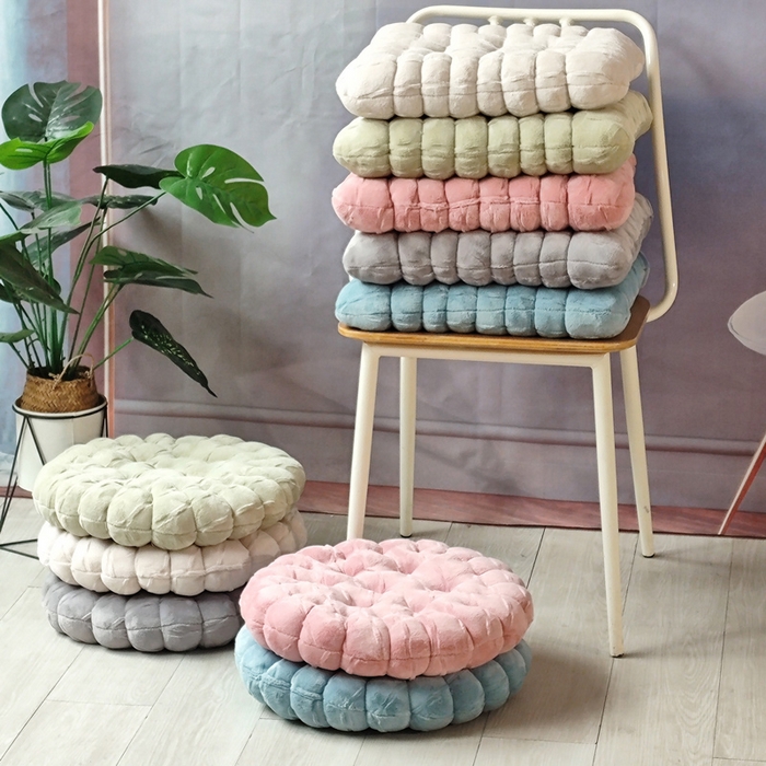 91家纺网 家纺一手货源 找家纺   新款牛奶绒绒饼干坐垫手工垫子屁股垫椅子垫装饰家园创意抱枕靠垫