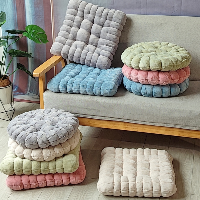 91家纺网 家纺一手货源 找家纺   新款牛奶绒绒饼干坐垫手工垫子屁股垫椅子垫装饰家园创意抱枕靠垫