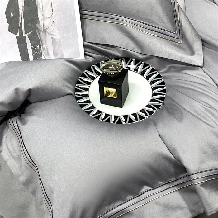 91家纺网 家纺一手货源 找家纺 南泉坊 2025新款50支奥棉系列四件套-杰西卡 杰西卡-流星灰