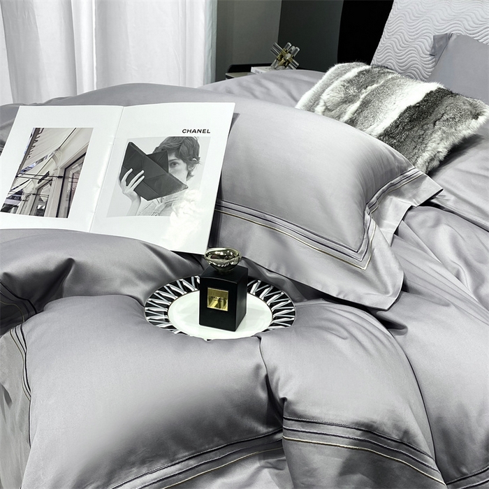 91家纺网 家纺一手货源 找家纺 南泉坊 2025新款50支奥棉系列四件套-杰西卡 杰西卡-流星灰