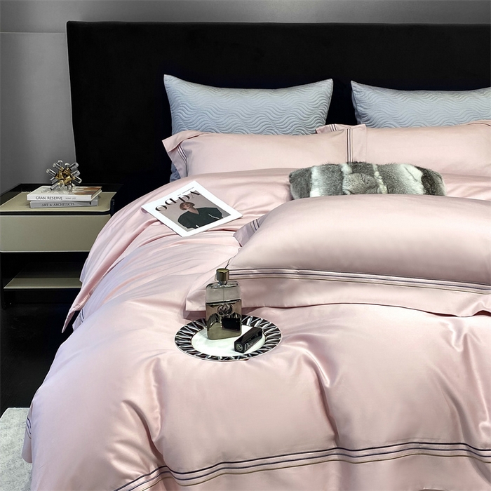 91家纺网 家纺一手货源 找家纺 南泉坊 2025新款50支奥棉系列四件套-杰西卡 杰西卡-萝莉粉