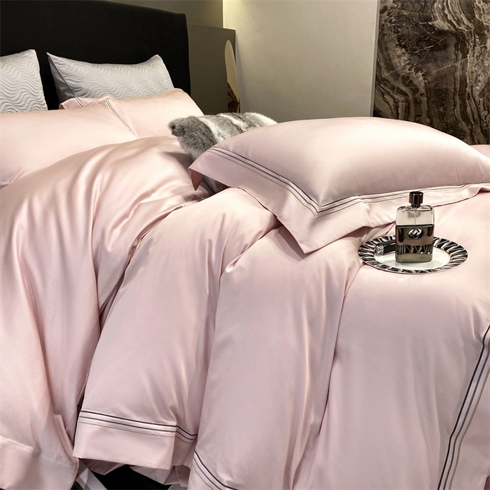 91家纺网 家纺一手货源 找家纺 南泉坊 2025新款50支奥棉系列四件套-杰西卡 杰西卡-萝莉粉