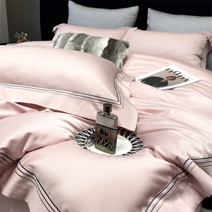 91家纺网 家纺一手货源 找家纺 南泉坊 2025新款50支奥棉系列四件套-杰西卡 杰西卡-萝莉粉