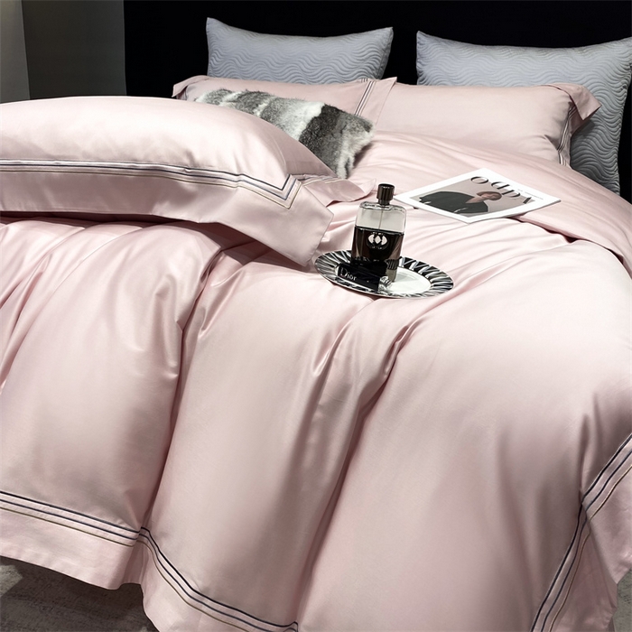 91家纺网 家纺一手货源 找家纺 南泉坊 2025新款50支奥棉系列四件套-杰西卡 杰西卡-萝莉粉