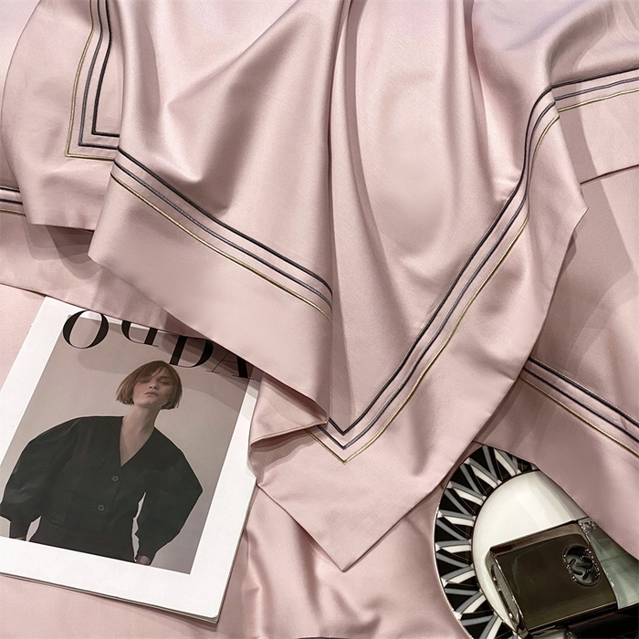 91家纺网 家纺一手货源 找家纺 南泉坊 2025新款50支奥棉系列四件套-杰西卡 杰西卡-萝莉粉