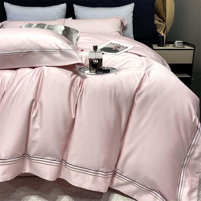 91家纺网 家纺一手货源 找家纺 南泉坊 2025新款50支奥棉系列四件套-杰西卡 杰西卡-萝莉粉