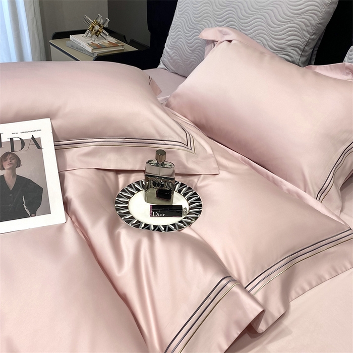 91家纺网 家纺一手货源 找家纺 南泉坊 2025新款50支奥棉系列四件套-杰西卡 杰西卡-萝莉粉