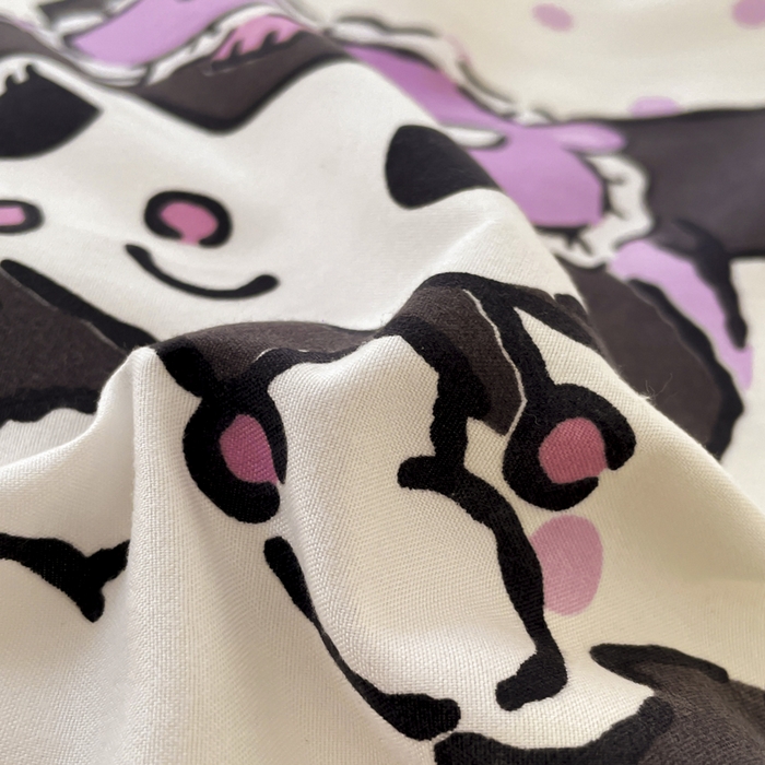 91家纺网 家纺一手货源 找家纺 港岛妹妹 2025新款云朵水洗工艺三丽鸥四件套 三丽鸥-白色库洛米