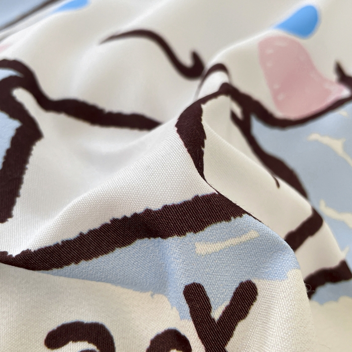 91家纺网 家纺一手货源 找家纺 港岛妹妹 2025新款云朵水洗工艺三丽鸥四件套 三丽鸥-彩色涂鸦玉桂狗