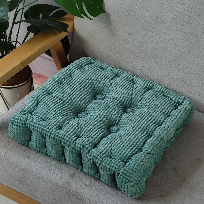 91家纺网 家纺一手货源 找家纺 （总）李帅家居 2025新款华夫格手工垫坐垫胖子垫蒲团打坐立体抱枕玉米粒沙发垫抱枕被