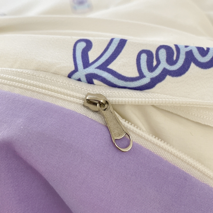 91家纺网 家纺一手货源 找家纺 港岛妹妹 2025新款云朵水洗工艺三丽鸥四件套 三丽鸥-潮流库洛米