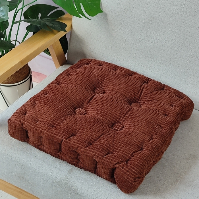 91家纺网 家纺一手货源 找家纺 （总）李帅家居 2025新款华夫格手工垫坐垫胖子垫蒲团打坐立体抱枕玉米粒沙发垫抱枕被