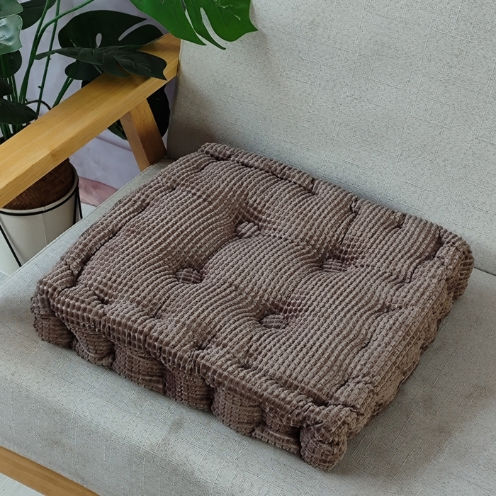 91家纺网 家纺一手货源 找家纺 （总）李帅家居 2025新款华夫格手工垫坐垫胖子垫蒲团打坐立体抱枕玉米粒沙发垫抱枕被