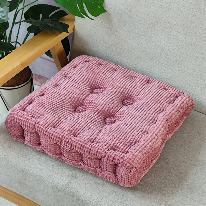 91家纺网 家纺一手货源 找家纺 （总）李帅家居 2025新款华夫格手工垫坐垫胖子垫蒲团打坐立体抱枕玉米粒沙发垫抱枕被