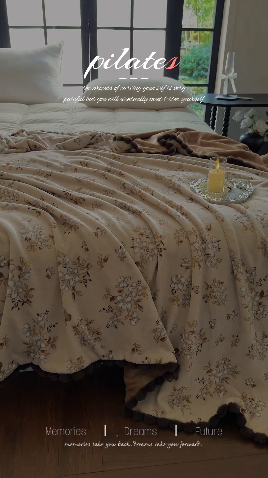 91家纺网 家纺一手货源 找家纺 艾咪-Amy ntmy 2025新款毛球款法式复古风牛奶绒双层毯毛毯毯子 北茉