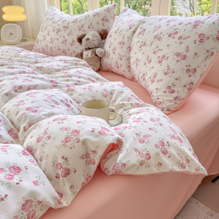 91家纺网 家纺一手货源 找家纺 （总）仟岸家纺 2025新款亲肤舒适水洗棉四件套系列