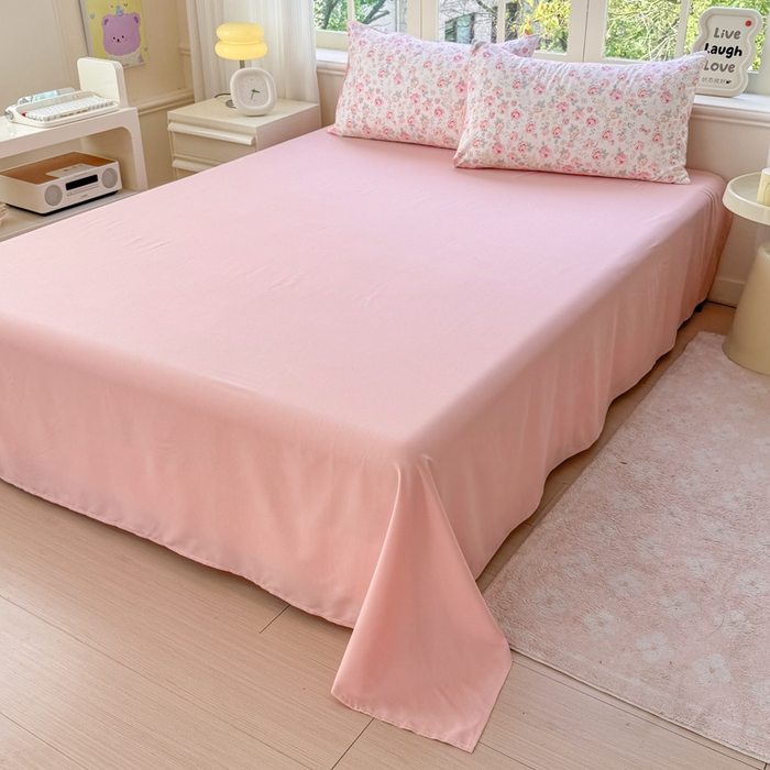 91家纺网 家纺一手货源 找家纺 仟岸家纺 2025新款亲肤舒适水洗棉四件套系列 清禾