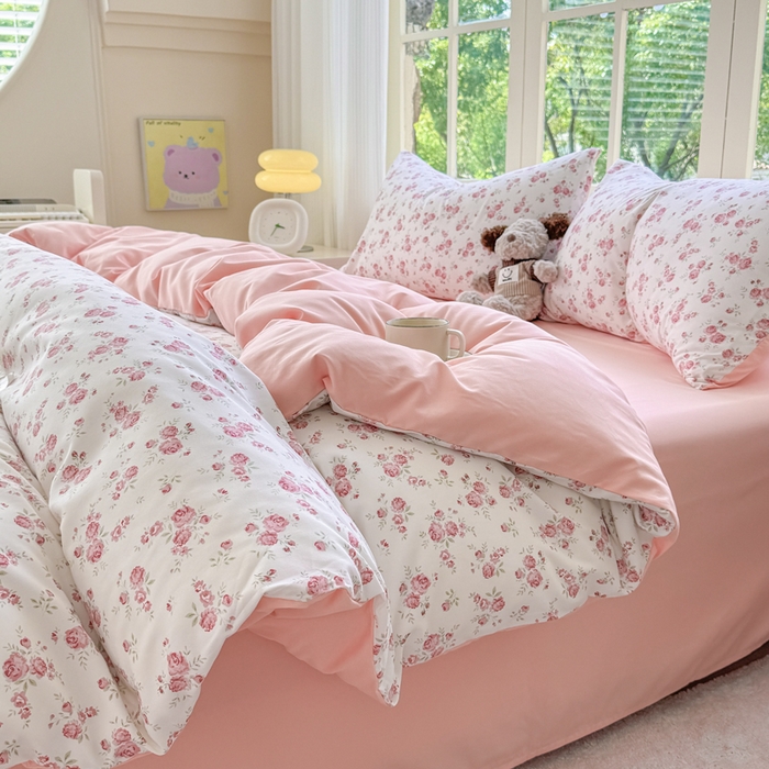 91家纺网 家纺一手货源 找家纺 （总）仟岸家纺 2025新款亲肤舒适水洗棉四件套系列