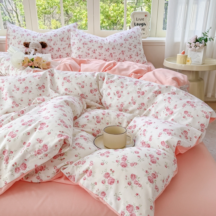 91家纺网 家纺一手货源 找家纺 （总）仟岸家纺 2025新款亲肤舒适水洗棉四件套系列