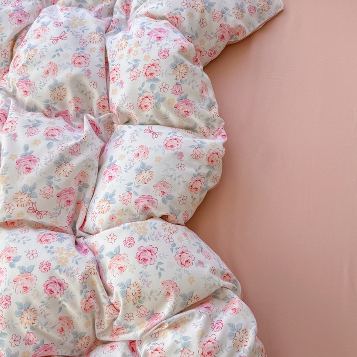 91家纺网 家纺一手货源 找家纺 仟岸家纺 2025新款亲肤舒适水洗棉四件套系列 清禾