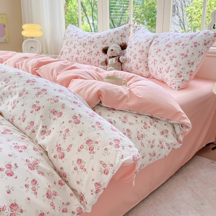 91家纺网 家纺一手货源 找家纺 （总）仟岸家纺 2025新款亲肤舒适水洗棉四件套系列