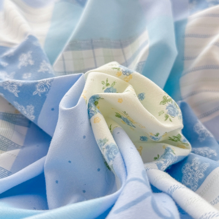 91家纺网 家纺一手货源 找家纺 仟岸家纺 2025新款亲肤舒适水洗棉四件套系列 百福