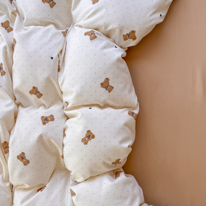 91家纺网 家纺一手货源 找家纺 仟岸家纺 2025新款亲肤舒适水洗棉四件套系列 笨笨熊