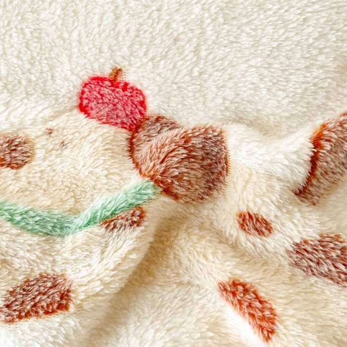 91家纺网 家纺一手货源 找家纺 川悦生活 2025新款高克重双面雪花绒印花毛毯三件套 毛毯小狗物语