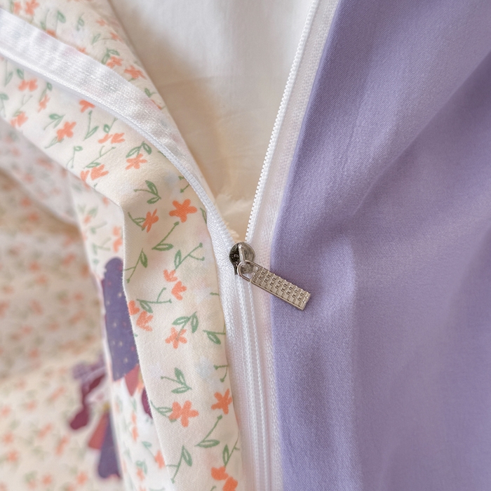 91家纺网 家纺一手货源 找家纺 仟岸家纺 2025新款亲肤舒适水洗棉四件套系列 元气少女