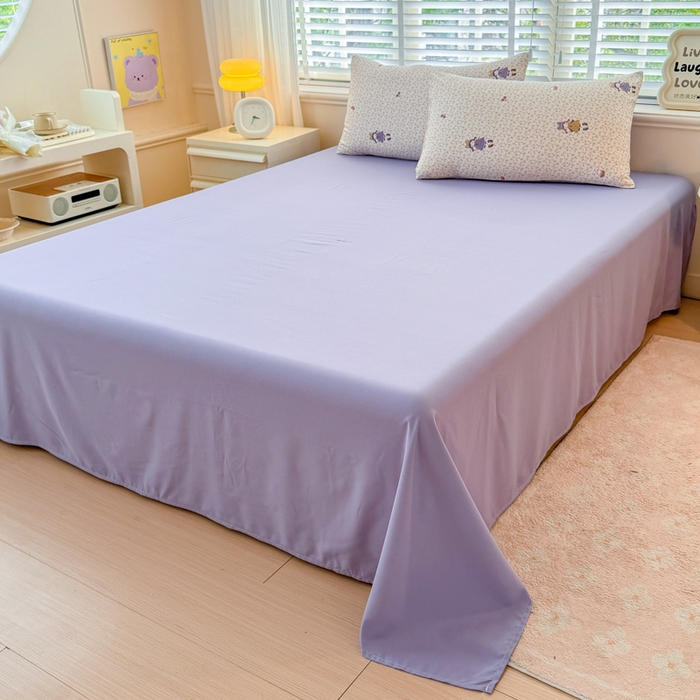 91家纺网 家纺一手货源 找家纺 仟岸家纺 2025新款亲肤舒适水洗棉四件套系列 元气少女