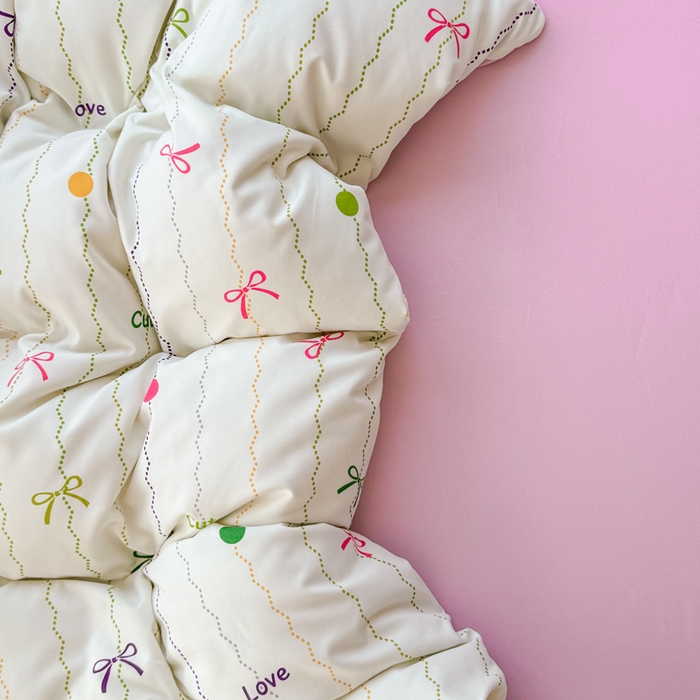 91家纺网 家纺一手货源 找家纺 仟岸家纺 2025新款亲肤舒适水洗棉四件套系列 幻彩