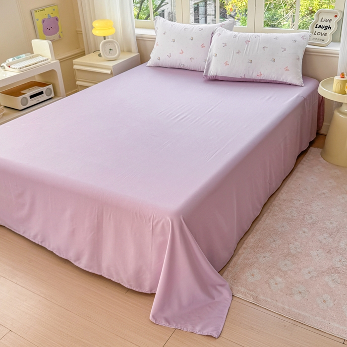 91家纺网 家纺一手货源 找家纺 仟岸家纺 2025新款亲肤舒适水洗棉四件套系列 蝶梦