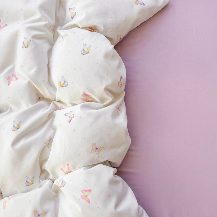 91家纺网 家纺一手货源 找家纺 仟岸家纺 2025新款亲肤舒适水洗棉四件套系列 蝶梦