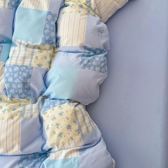 91家纺网 家纺一手货源 找家纺 仟岸家纺 2025新款亲肤舒适水洗棉四件套系列 百福