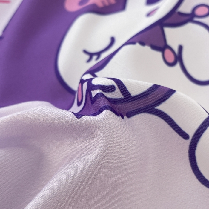 91家纺网 家纺一手货源 找家纺 港岛妹妹 2025新款云朵水洗工艺三丽鸥四件套 三丽鸥-库洛米之心