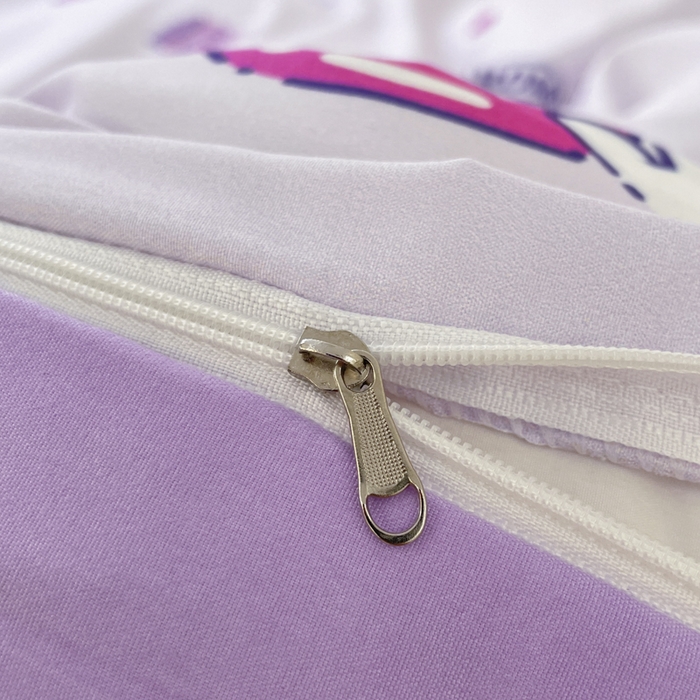 91家纺网 家纺一手货源 找家纺 港岛妹妹 2025新款云朵水洗工艺三丽鸥四件套 三丽鸥-库洛米之心