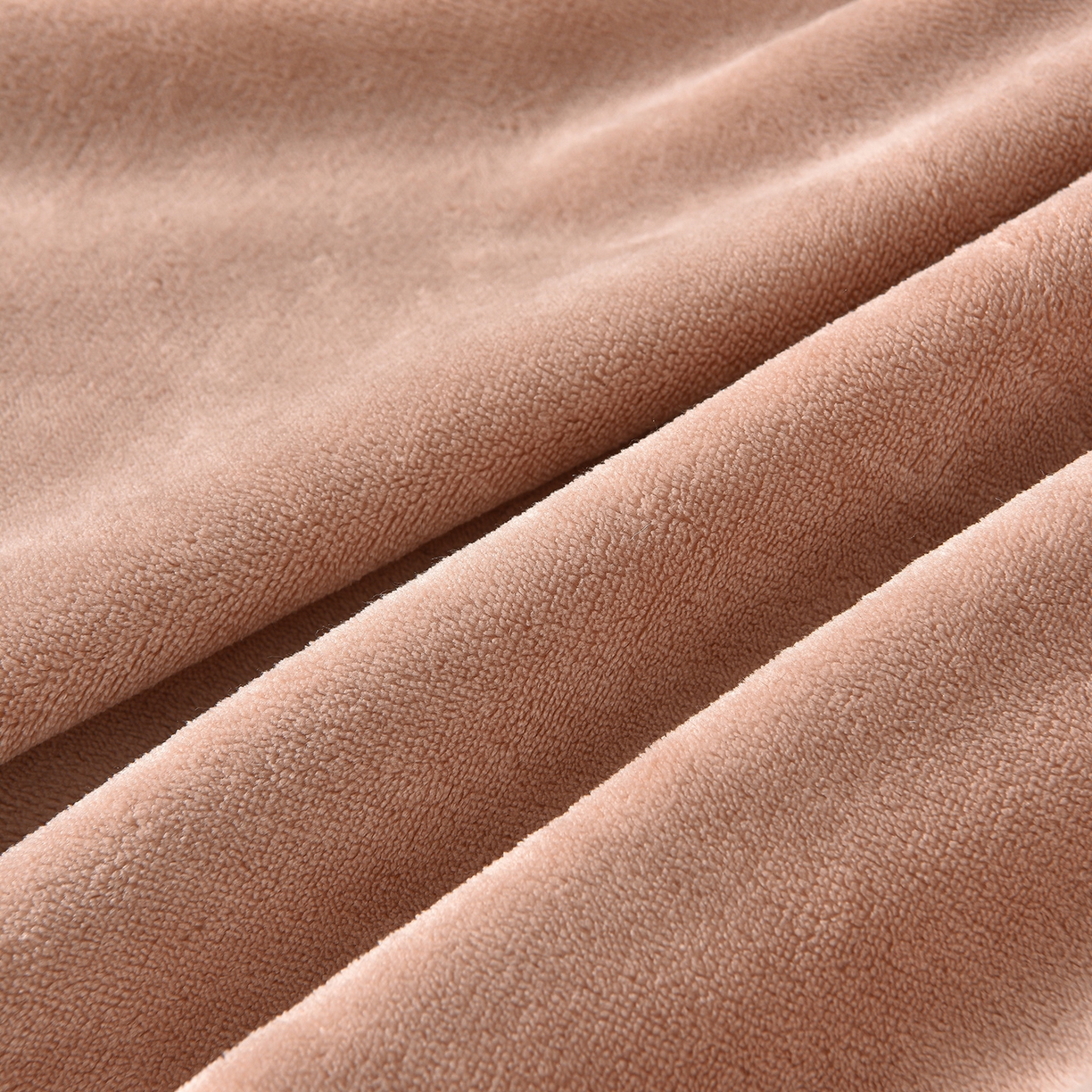 91家纺网 家纺一手货源 找家纺 吾诺家居 320克深雕兔毛绒四件套牛奶绒四件套兔毛四件套 兔毛包边四件套 杏叶棕