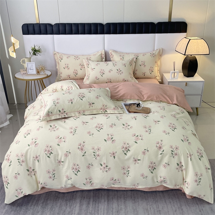 91家纺网 家纺一手货源 找家纺 （总）仟岸家纺 2025新款亲肤舒适全棉磨毛四件套系列