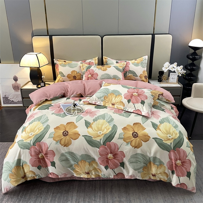 91家纺网 家纺一手货源 找家纺 （总）仟岸家纺 2025新款亲肤舒适全棉磨毛四件套系列