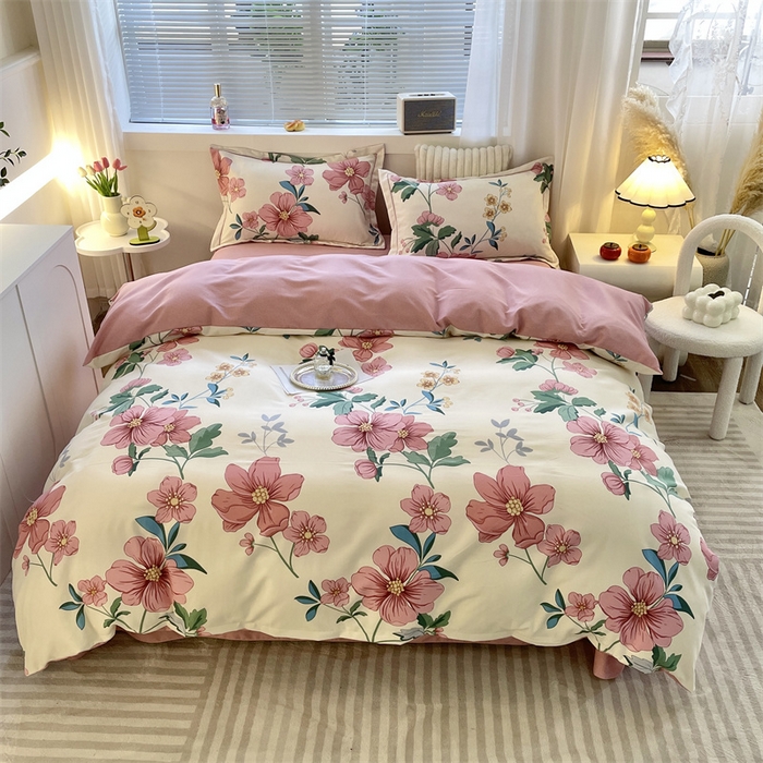 91家纺网 家纺一手货源 找家纺 （总）仟岸家纺 2025新款亲肤舒适全棉磨毛四件套系列