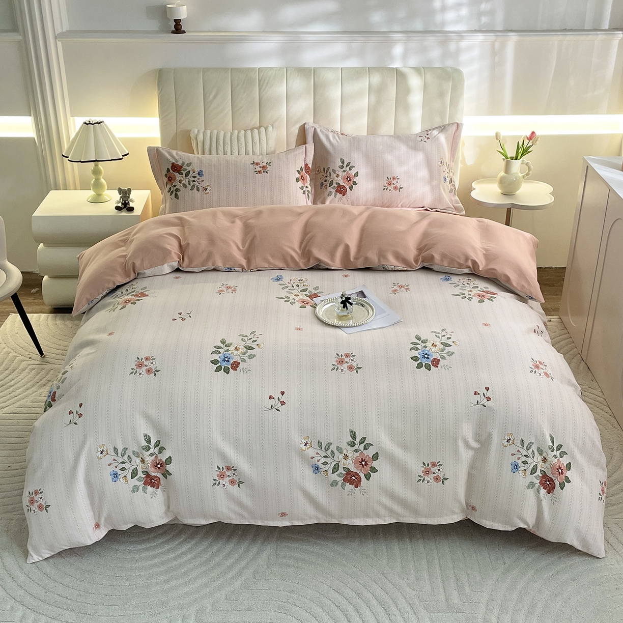 91家纺网 家纺一手货源 找家纺 （总）仟岸家纺 2025新款亲肤舒适全棉磨毛四件套系列