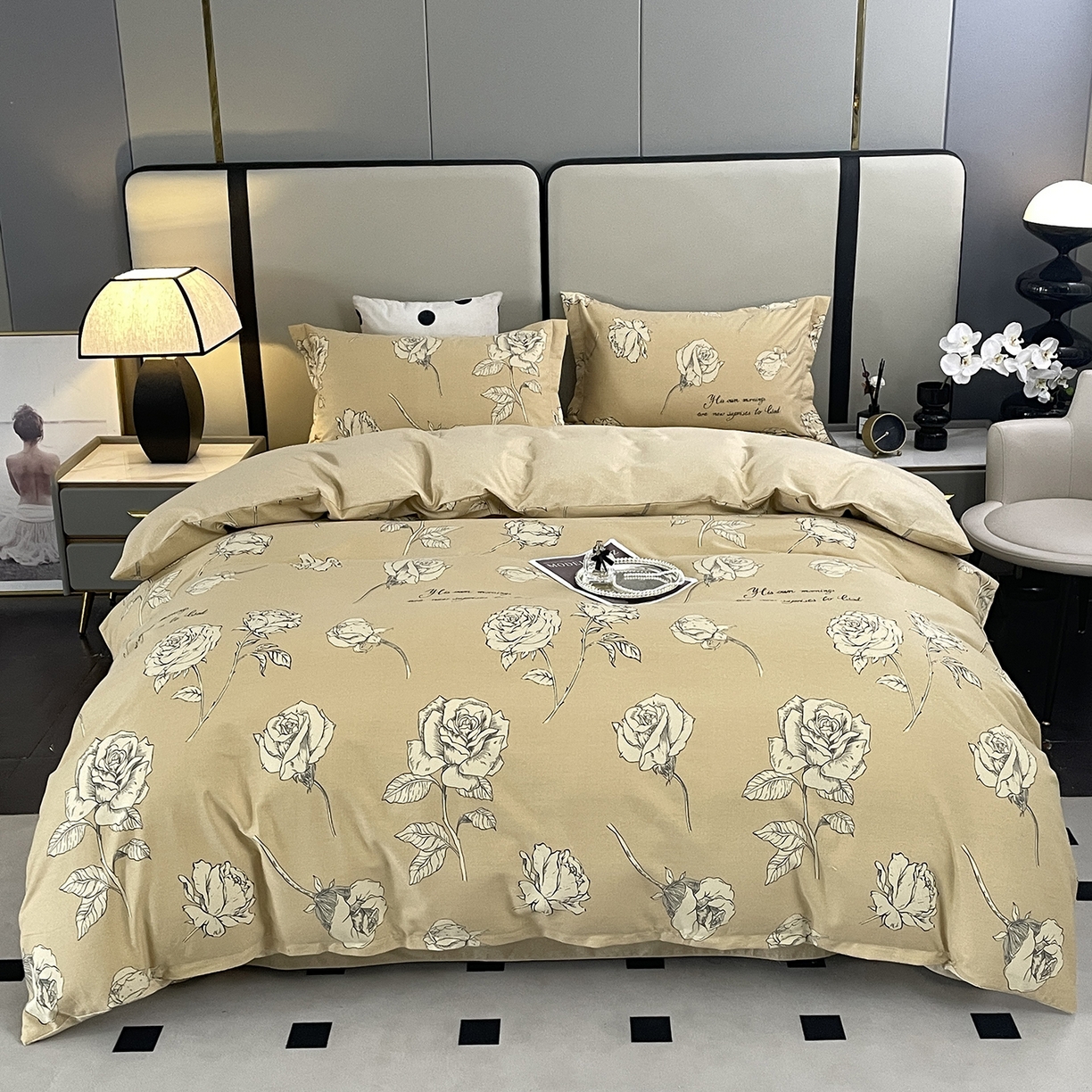 91家纺网 家纺一手货源 找家纺 （总）仟岸家纺 2025新款亲肤舒适全棉磨毛四件套系列