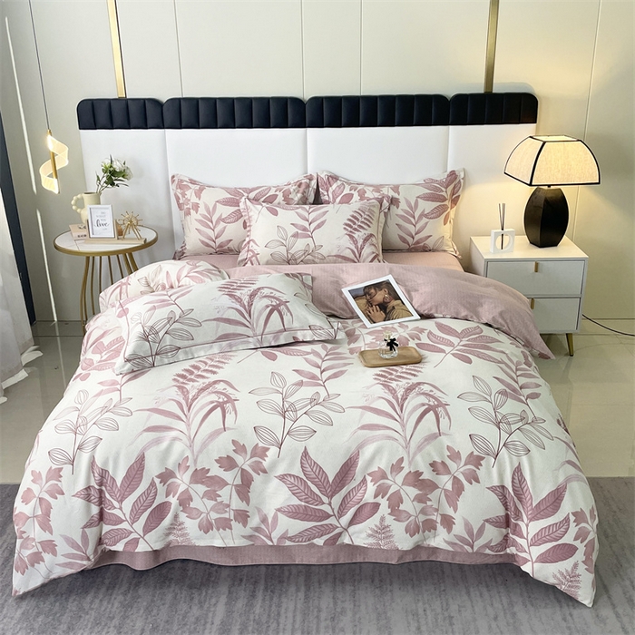 91家纺网 家纺一手货源 找家纺 （总）仟岸家纺 2025新款亲肤舒适全棉磨毛四件套系列