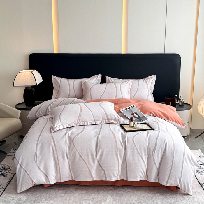 91家纺网 家纺一手货源 找家纺 （总）仟岸家纺 2025新款亲肤舒适全棉磨毛四件套系列