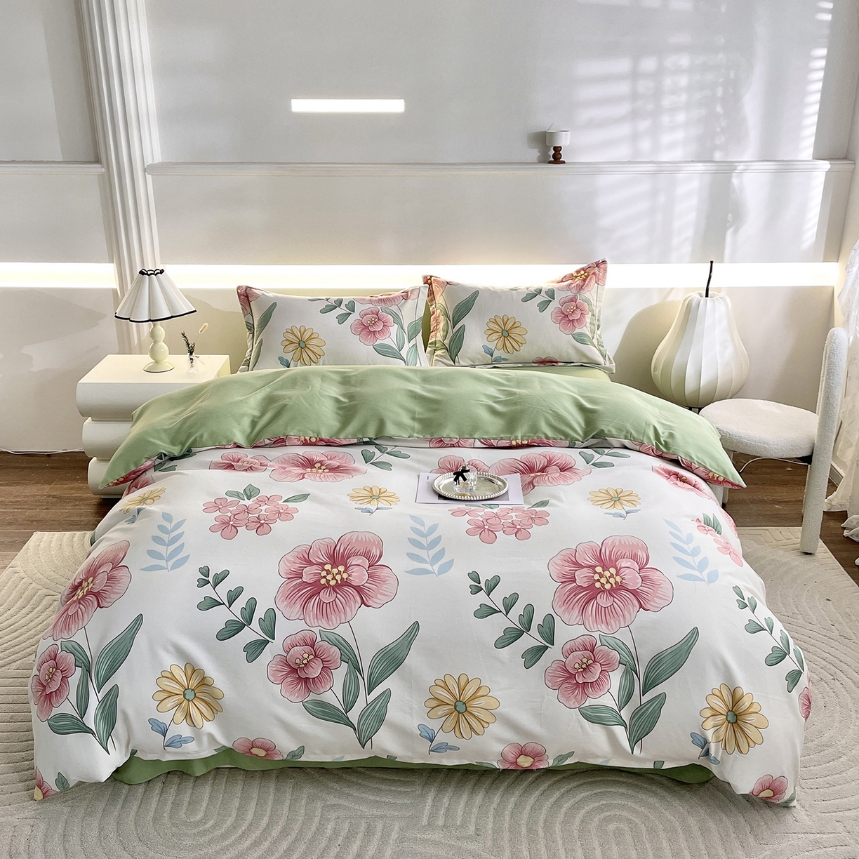 91家纺网 家纺一手货源 找家纺 （总）仟岸家纺 2025新款亲肤舒适全棉磨毛四件套系列