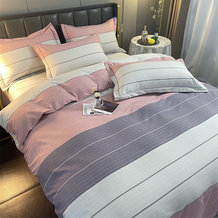 91家纺网 家纺一手货源 找家纺 仟岸家纺 2025新款亲肤舒适全棉磨毛四件套系列 奇诺之旅 粉