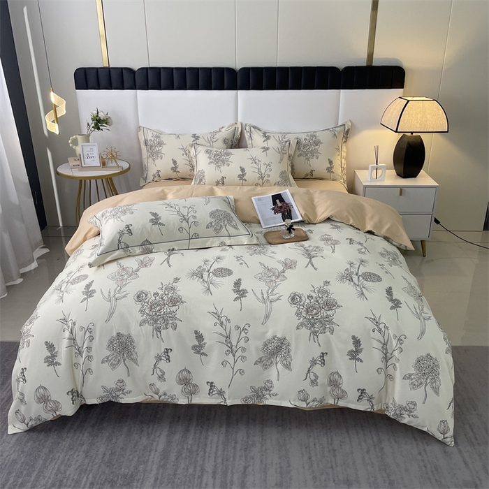 仟岸家纺 2025新款亲肤舒适全棉磨毛四件套系列 夏韵