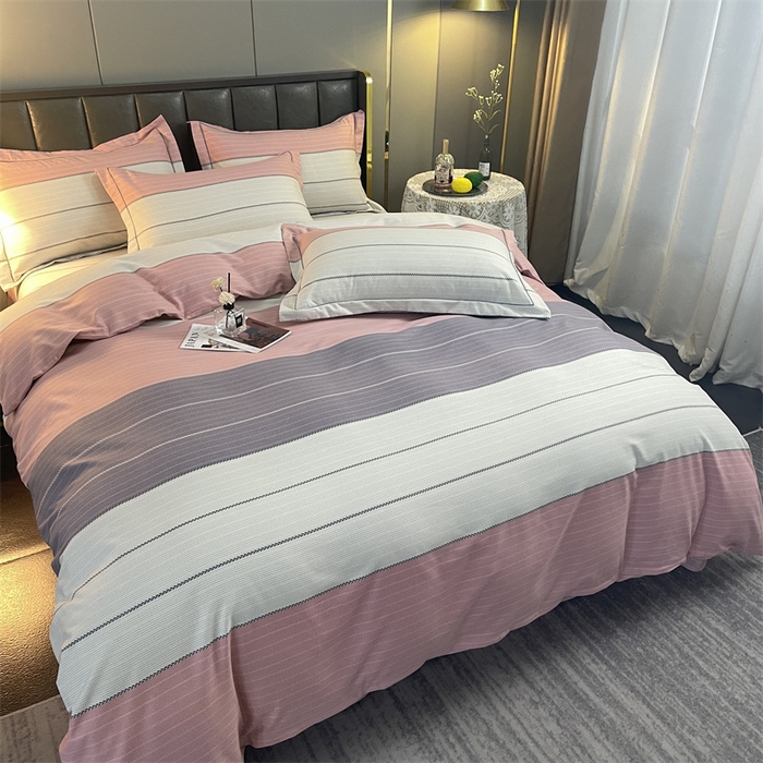 91家纺网 家纺一手货源 找家纺 仟岸家纺 2025新款亲肤舒适全棉磨毛四件套系列 奇诺之旅 粉