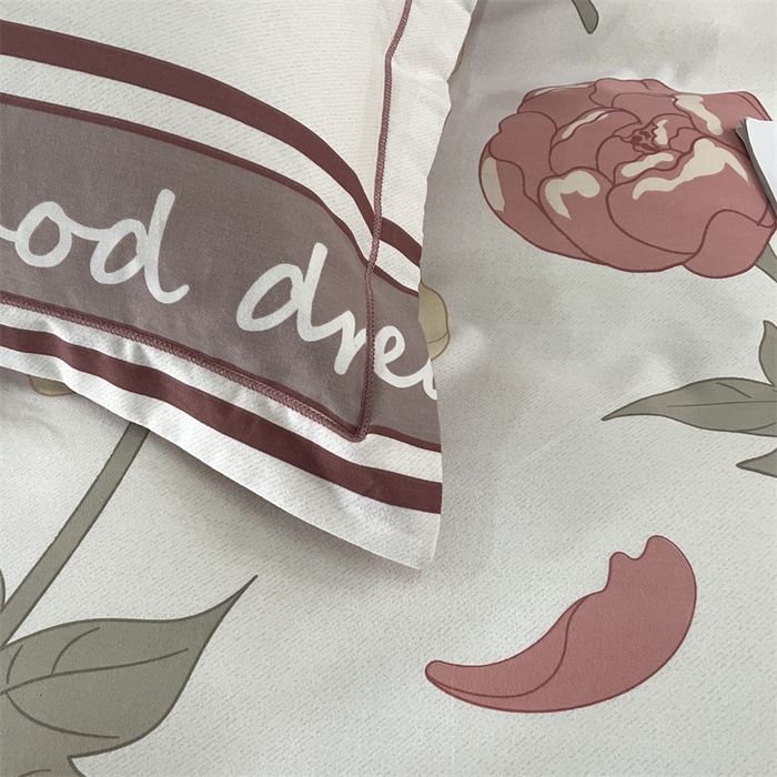 91家纺网 家纺一手货源 找家纺 仟岸家纺 2025新款亲肤舒适全棉磨毛四件套系列 语嫣