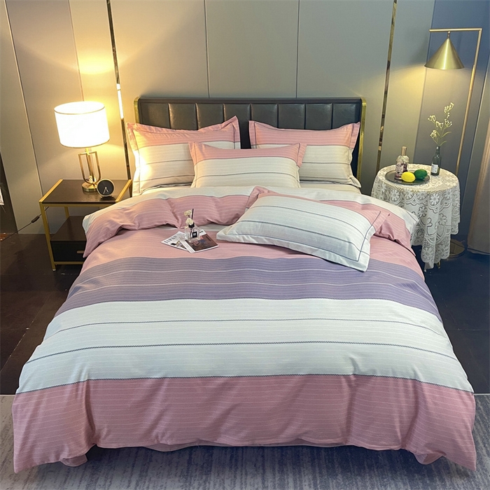 仟岸家纺 2025新款亲肤舒适全棉磨毛四件套系列 奇诺之旅 粉